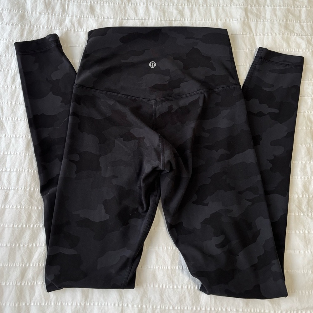 Lululemon Align Black Camouflage Leggings
